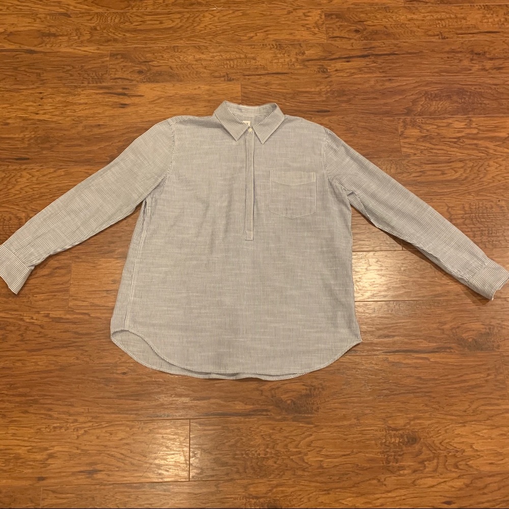 Gap Women’s Boyfriend Striped Popover Shirt